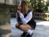 【放課後ミニわかめ】制服美女パンチラ