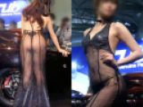 股間ズーム撮り！極薄のシースルーの淑女的なドレス身に纏った5名のTバックパンティの女神たち