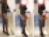 【フルHD】長身で極上美脚の美人黒ストお姉さん