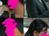 ちょ～綺麗なお姉さんの、スリットタイスカ！ふくらはぎに亀近づけ、覗き動画～！！