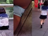 【神回】JK生パン超接写?囲み痴漢で触りまくり