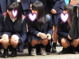 激安＆大特価販売！！制服姿の可愛いコを発見！！（ＦＨＤ）大変です！！パンツが見えてますよ１～５