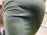 お姉さんの後ろ姿　９４　OL　爆尻　フェロモン　階段上り　グリーン　タイトスカート