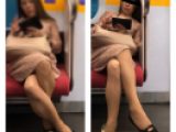 美人OL熟女の対面エロすぎるパンスト美脚２０５