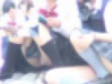 J○ 2人組 座りパンチラ 接写撮影
