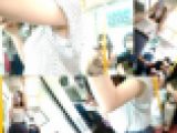 携帯に夢中なＯＬのワキ