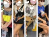 豪華４名の美人お姉さんの真上からのエロすぎる生足美脚221