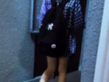 成長著しいJ○の妹の美脚をこっそり盗撮（脚フェチ、膝裏フェチ、太もも、）