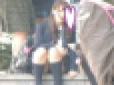 激安＆大特価販売！！制服姿の可愛いコを発見！！（ＦＨＤ）大変です！！パンツが見えてますよ２１～２５