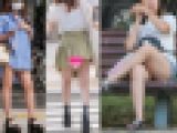 2020 女子足 02 組み足、シャツに生足