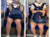 JK風制服美女の対面エロ過ぎるミニスカ生脚117