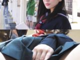 3大特典付き【電車痴漢】★黒髪セーラー服のメガネ美少女がまさかのド変態JKだった★車内で生チン突っ込まれて自ら立ちオナ絶頂