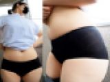 【ワンコイン人妻パンチラ】今日は大切な「女の子の日」なのにお庭掃除直前おばさん