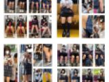 総尺６６分の長編　豪華14名のJK風制服/私服美女の対面・接近エロ過ぎる生足美脚16
