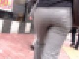 【FHD高画質】パンツスーツには夢がある　ライン付きOL