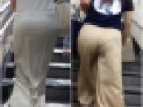 【2名・厳つめ女性の着衣尻】