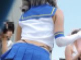 コスプレ2017夏スカートの中丸見えにフル勃起！前傾姿勢お尻突き出し【動画】イベント編 3870～3877セット販売
