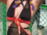 コスプレ2018夏形の良いおっぱい谷間にフル勃起！透け透け【動画】イベント編 4801と4809セット販売