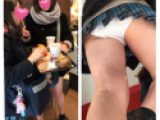 [4K][再販商品]ミニスカJK逆さ撮り2本セット – ①