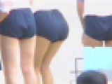 【新作】B58:応援に夢中な女子達を背後から撮影♪