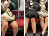 仲良しJK風制服美女の対面エロ過ぎるミニスカ生脚196