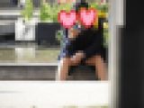 大股開き！！黒パン？見せパン？（ＦＨＤ）お座りＣちゃん！！大変です！！パンツが見えてますよ特別編２