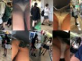 ※再販 ４人のJK風の逆さパンチラ動画　再００５