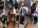 ※再販 ４人のJK風の逆さパンチラ動画　再０１１