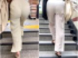 【2名・強烈なエロヒップを晒すOLさん】