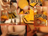 精子欲しがるチア「痴女になっちゃう！」伝説の黄色アンスコかぶせて顔射、ユニを着せたままナマ犯し！！