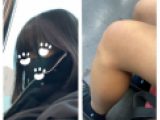 JK風S級制服美女の接近エロ過ぎるミニスカ生脚216