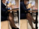 美人OLお姉さんの接近エロ過ぎるパンスト美脚447