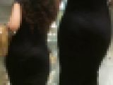 熟成巨尻タイスカワンピ＊インパクト強過ぎタイトなセクシードレスで街を歩くグラマーお姉さん