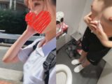 【デパートトイレ内盗撮】JK生着替え Vol.01