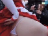 白のTバック巨尻丸出しフル勃起！コスプレ2017冬【動画】イベント編 3854と3818セット販売