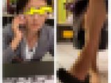 脚フェチ382  脚を組む美人OLお姉さんの接近エロ過ぎるパンスト美脚　後編