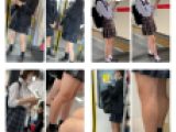 5名のJK風制服美女の対面エロ過ぎる生足美脚256