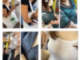 4名の美人お姉さんの超接近エロすぎる胸元・胸チラ490
