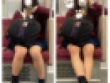 JK風制服美女の対面エロ過ぎる生足美脚273