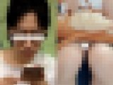 (電車対面）(顔出し)あどけないお顔していらっしゃいますが…タイトミニ▼は過ぎるほど大人な…黒縁メガネっこOLお姉さんを観察して