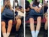 JK風制服S級美女の対面エロ過ぎるミニスカ生脚313