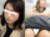 (電車対面）(顔出し)パンプスからそそり立つむっちりパンストあんよを…くぱぁ～っといやらしくひろげちゃう熟なOLさんを観察してみ