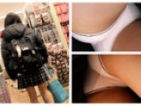 【新4K】超解像パンチラ逆さぶっこみ撮り#3 優等生系Kの綿パン