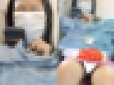 (電車対面）(顔出し)「はっ!!」っとしてパンストあんよを閉じるけど…またすぐにくぱぁ～っと緩んじゃうOLお姉さんを観察してみま