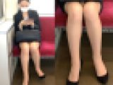 短いスカートから国宝級の美脚を見せてくれたエロすぎる美人OLさん（其の二）