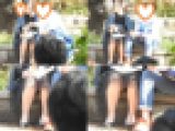 お座りお姉さん発見！！（ＦＨＤ）大変です！！パンツが見えてますよ１７３
