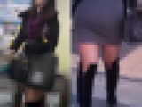 フェロモン全開タイトスカート美女のお尻に密着!!後編