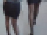 黒パンストお姉さんのエロすぎる美脚とお尻