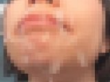 剛毛で見た目と裏腹のドMの彼女に思いっきり顔射?