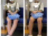 16分の長編！美人女子大生の対面エロ過ぎる生脚美脚713